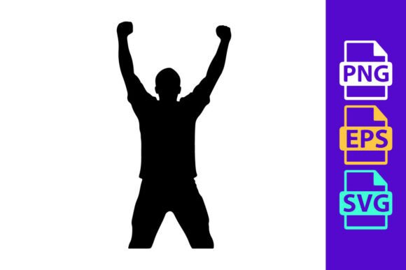 A Person Celebrating with Arms Raised: Capturing Pure Motion
