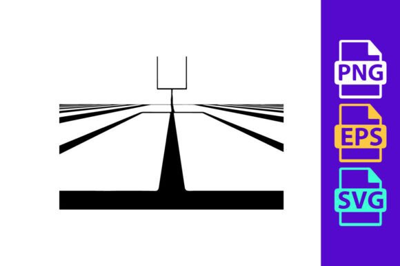American Football Goal Post on a Black a: Dynamic Design Asset