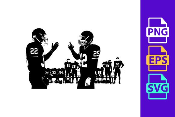 Athletic Typography: The Motion of American Football Players in Action on T