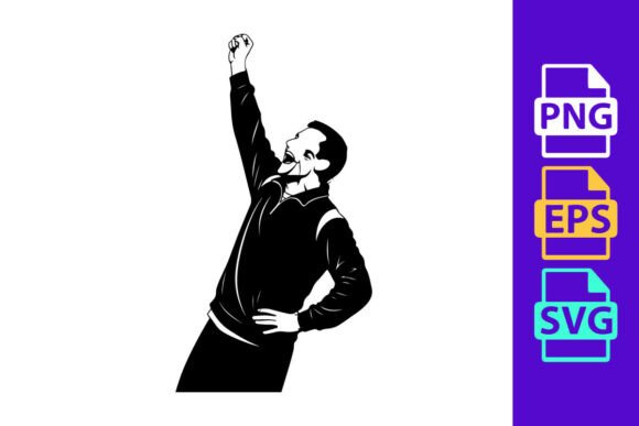 Capture Dynamic Energy with A Man in a Tracksuit Throwing His Fist U