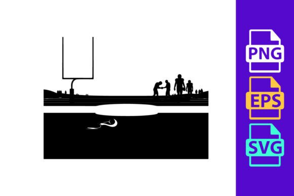 Capturing Gridiron Energy: The Dynamic Appeal of Football Silhouette Clipart