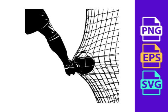 Dynamic Action Captured: Soccer Goalkeeper Clipart for Modern Design