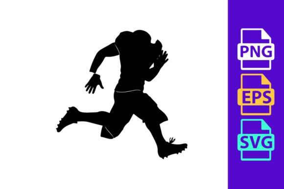 Dynamic Energy in Design: The Silhouette of a Man Running