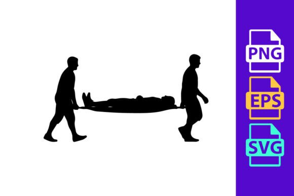 Dynamic Energy in Design: The Two People Carrying a Stretcher with a P