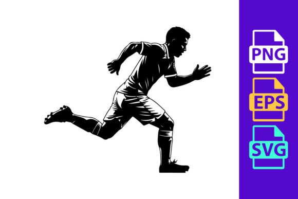 Dynamic Energy: The Athleti Running Silhouette