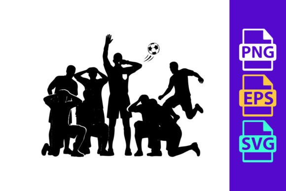 Dynamic Energy: The Versatile Soccer Player Silhouette