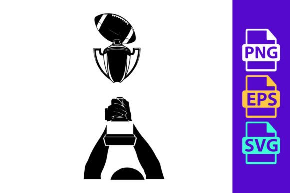 Dynamic Football Silhouette Clipart for Modern Designs