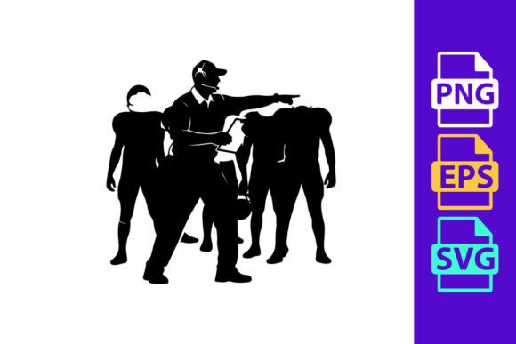 Dynamic Football Silhouettes for Modern Design