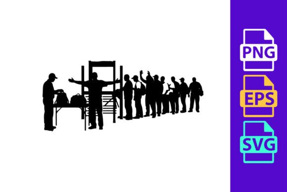 Execution Scene with a Line of People Wa: A Typeface of Authority