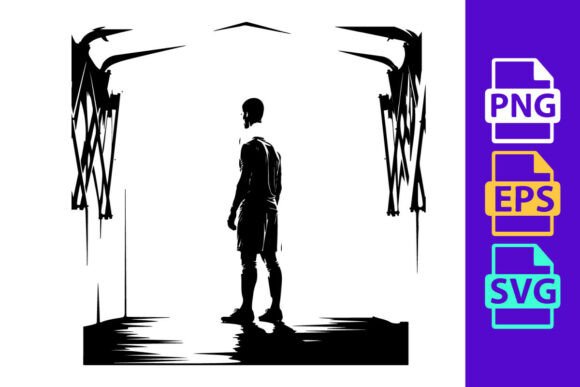 Silhouette of a Man Standing in a Dark R: A Bold Typeface for Impactful Design