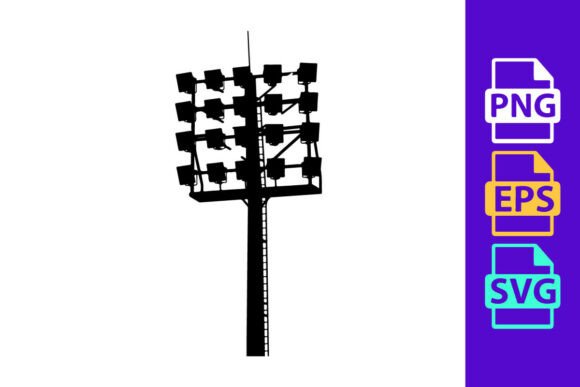 Stadium Light Tower Vector: Elevate Your Sports Designs