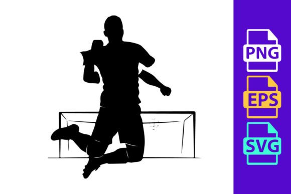 Triumphant Silhouette: Capturing Athletic Motion