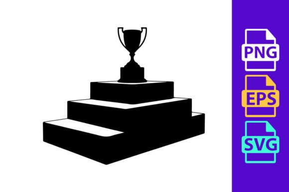 Why A Black Silhouette of a Trophy on a Thre Defines Modern Victory